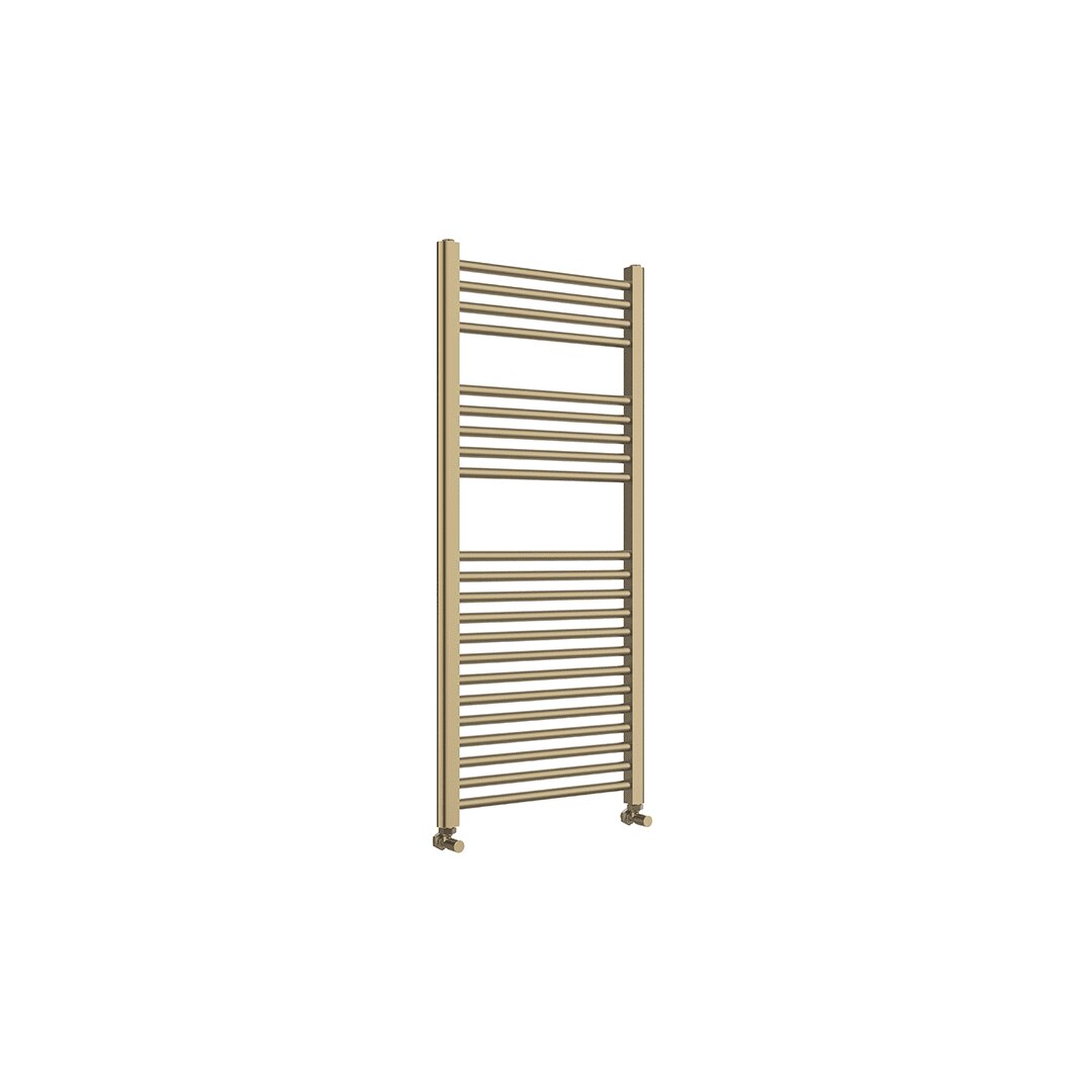 Elegant Haven Maree 500 X 1120 Brushed Brass Ladder Towel Warmer