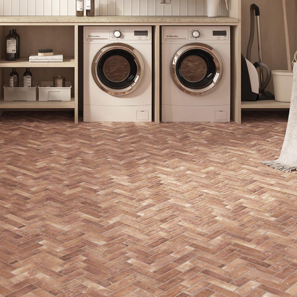 Sofia Matt Caldera Herringbone Tile 600x400mm