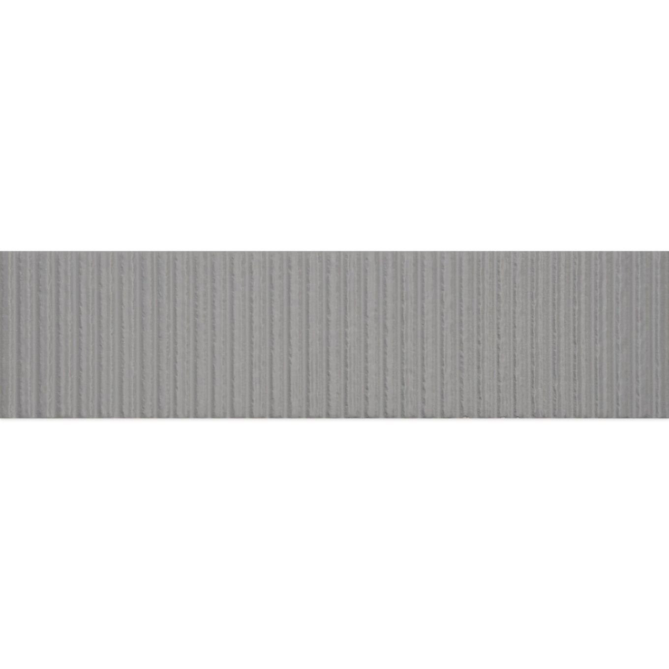 Viera Grey Ribbed Matt Ceramic Brick Tile 75x300mm