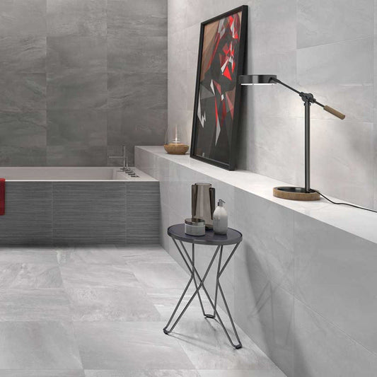 Fin Grey Ceramic Tile 333x550mm