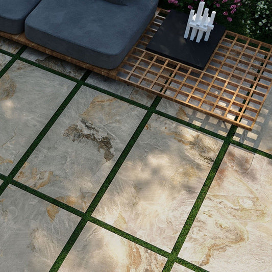Utopia Beige Outdoor Porcelain Tile 600x1200mm