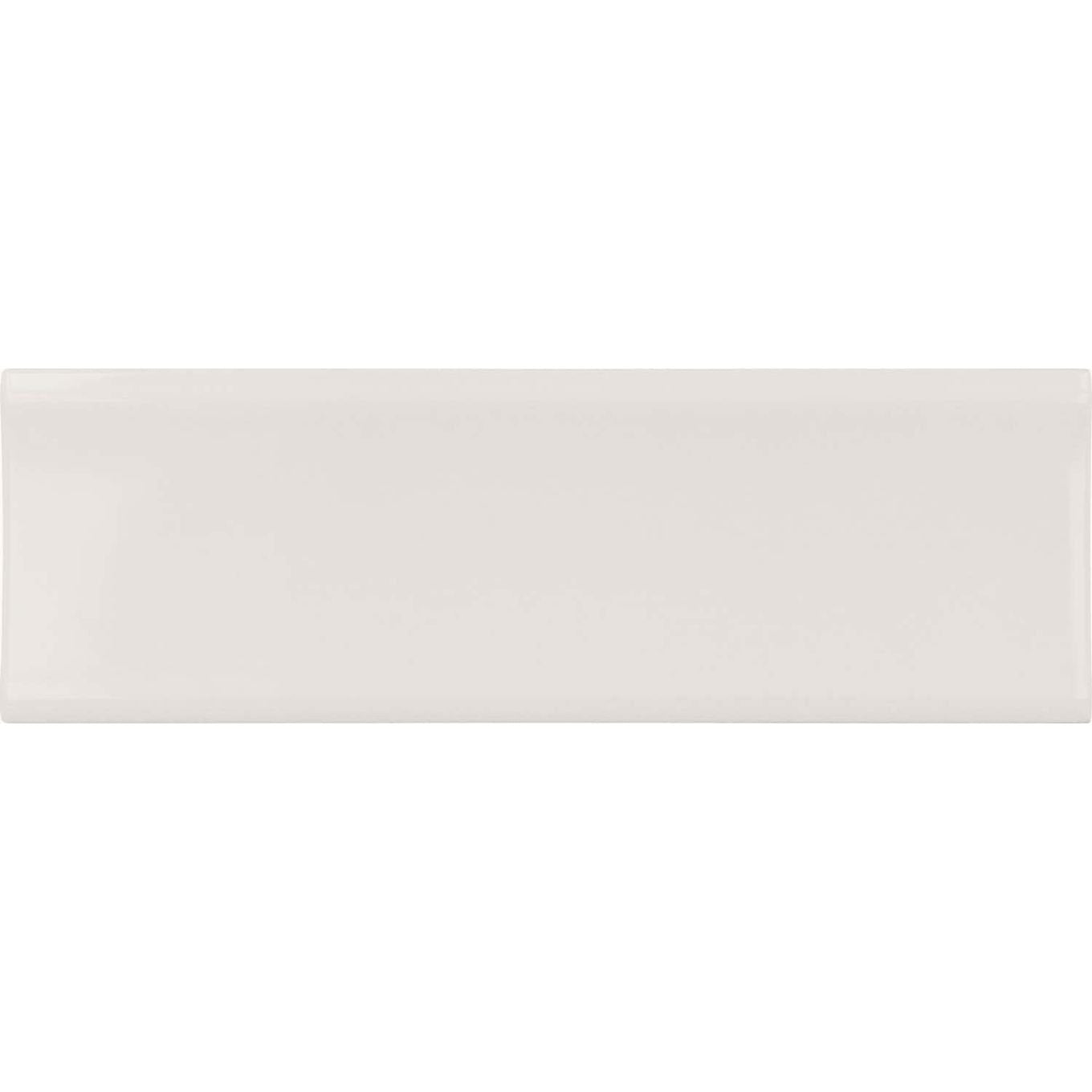 Valencia In Gesso White Gloss Ceramic Tile 200x65mm