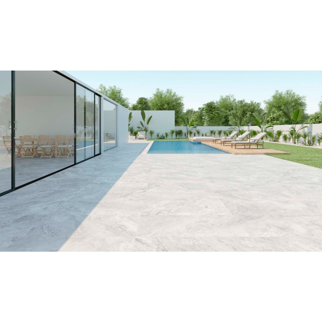 Delilah Cloud Matt Porcelain Tile 1000x1000mm