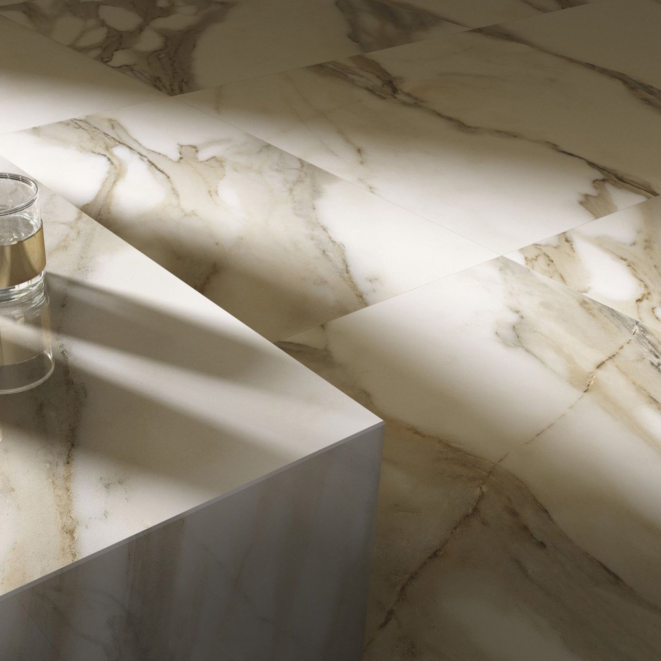 Colchester Beige Marble Matt Porcelain Tile 450x1200mm