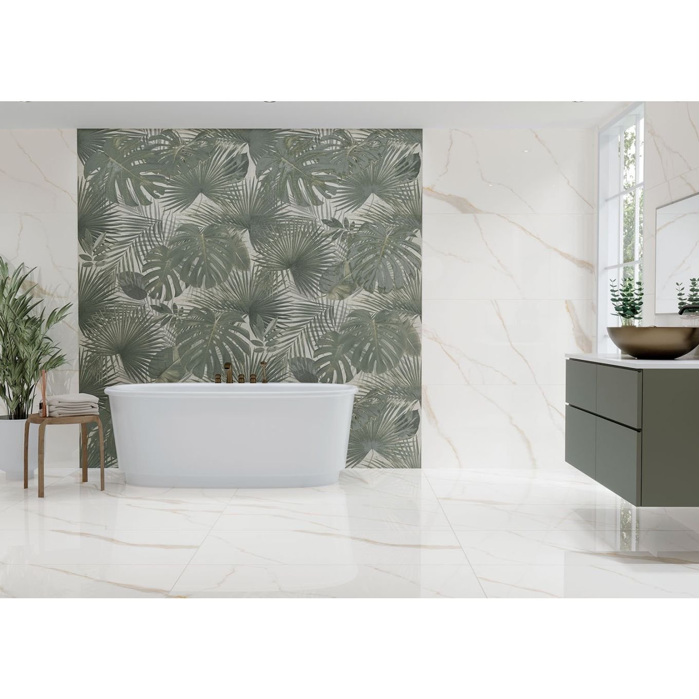 Bonito Jungle Matt Porcelain Tile 1200x600mm