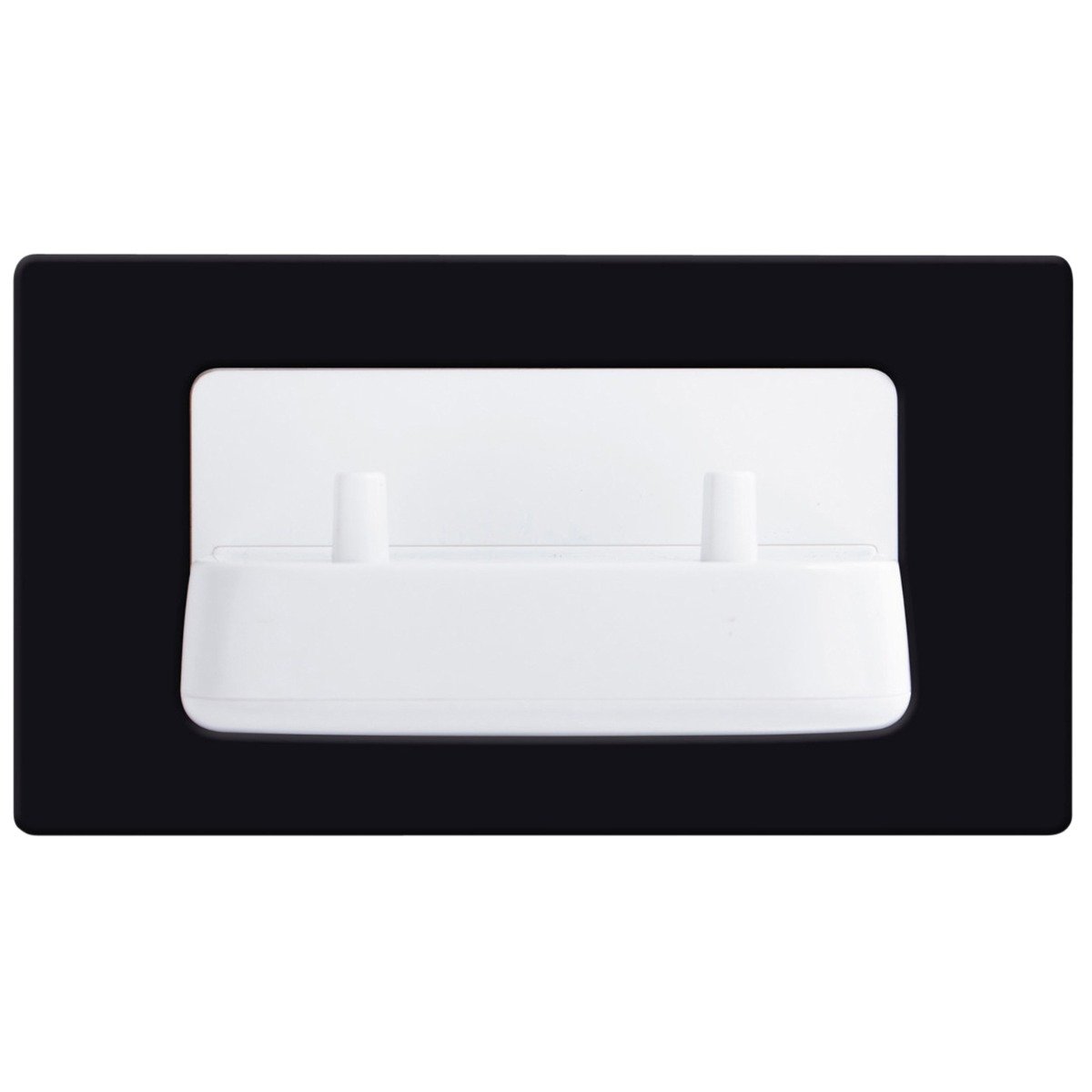 Proofvision Black In-Wall Electric Double Toothbrush Holder