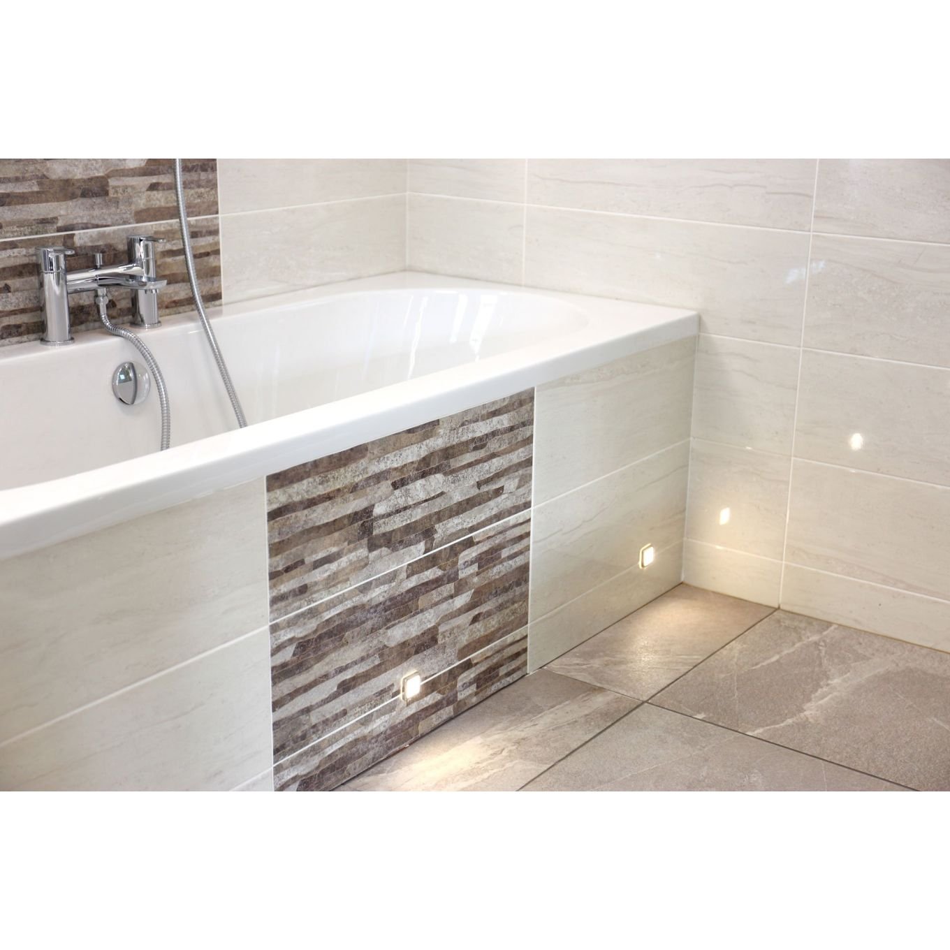 Damato Light Grey Brillo Ceramic Wall Tile 200x600mm