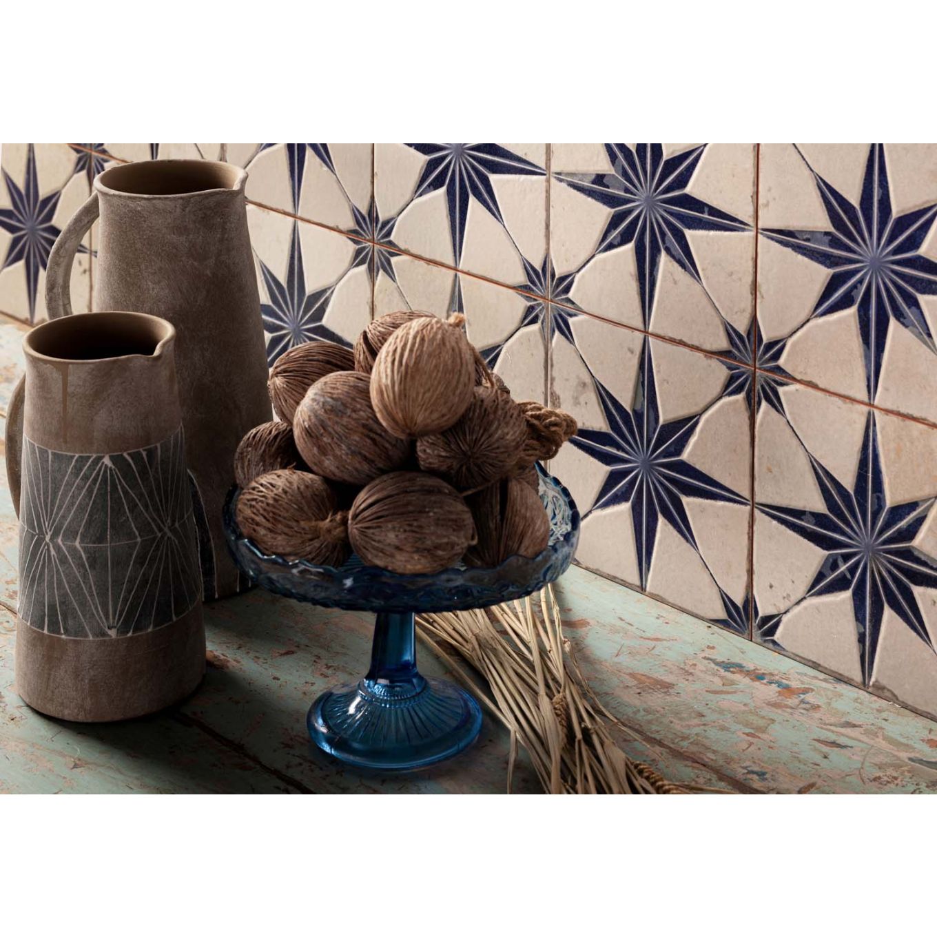 Hades Star Blue Lappato Ceramic Tile 450x450mm