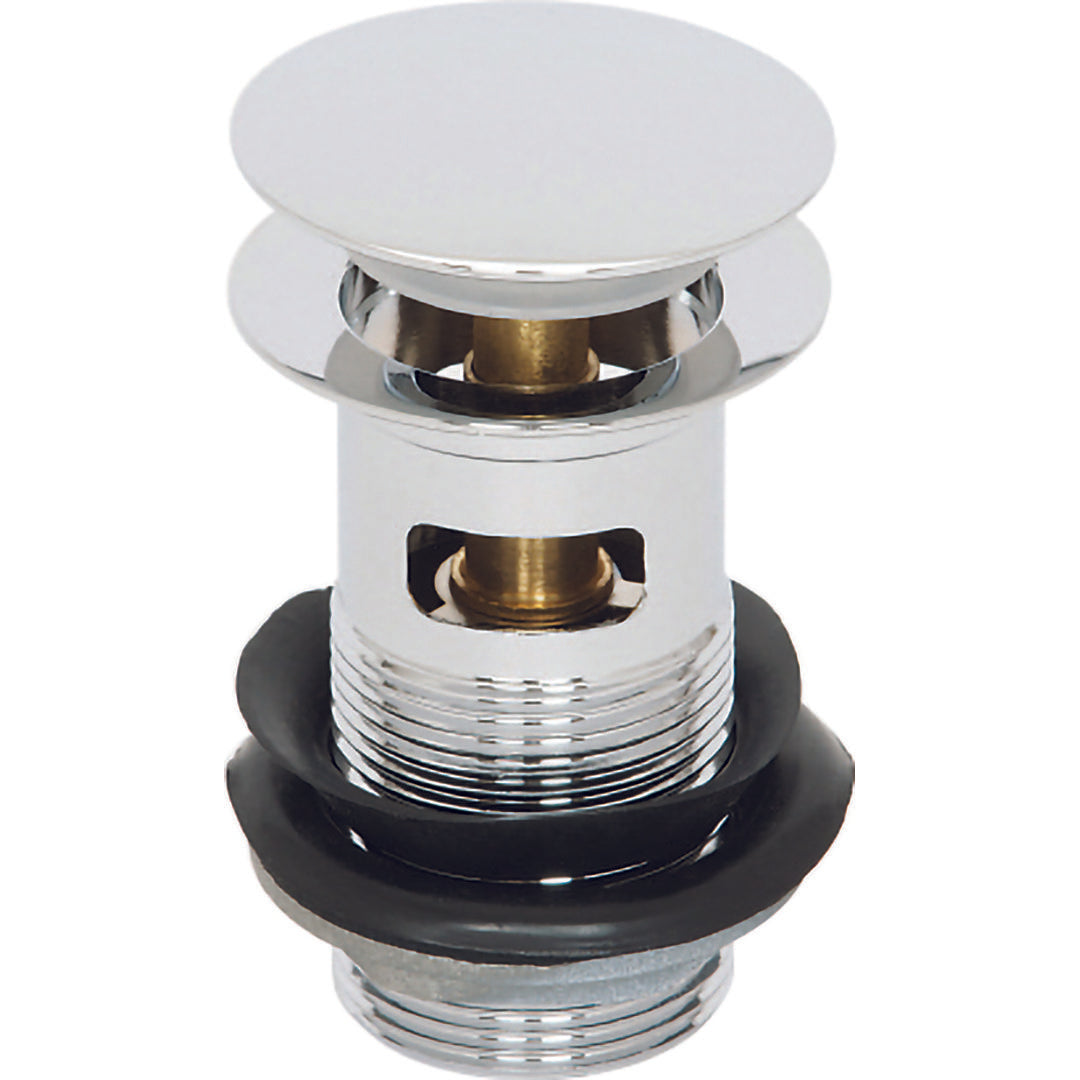 Elegant Haven Chrome Slotted Push Button Basin Waste No Shroud 1