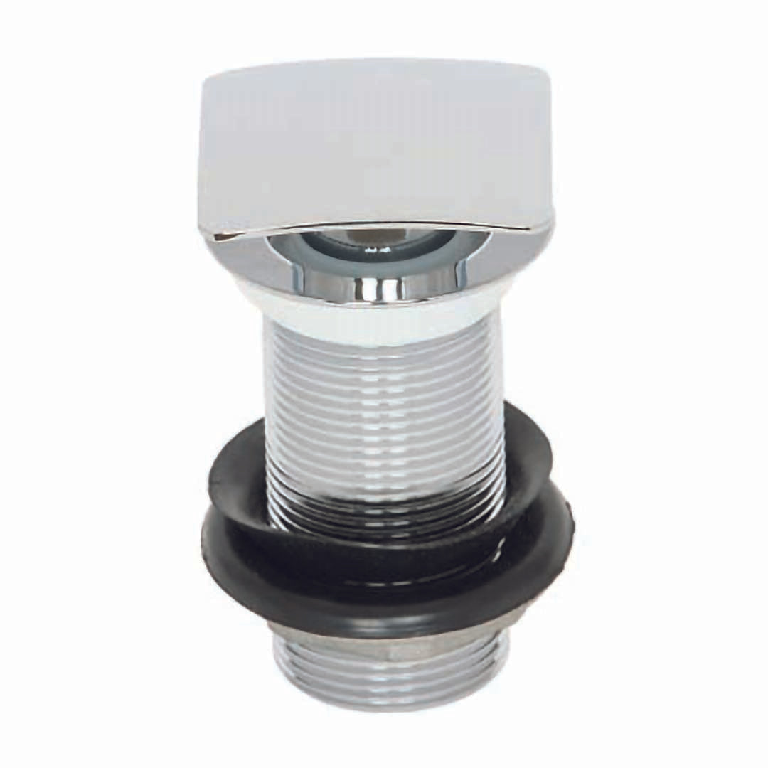 Elegant Haven Chrome Unslotted Square Push Button Basin Waste 1