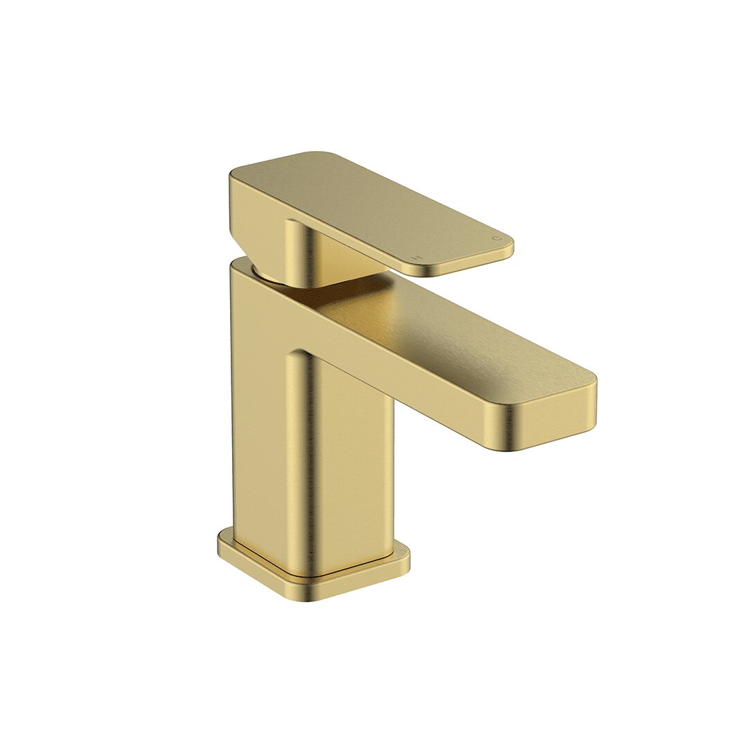 Elegant Haven Fife Brushed Brass Cloakroom Basin Mixer 1