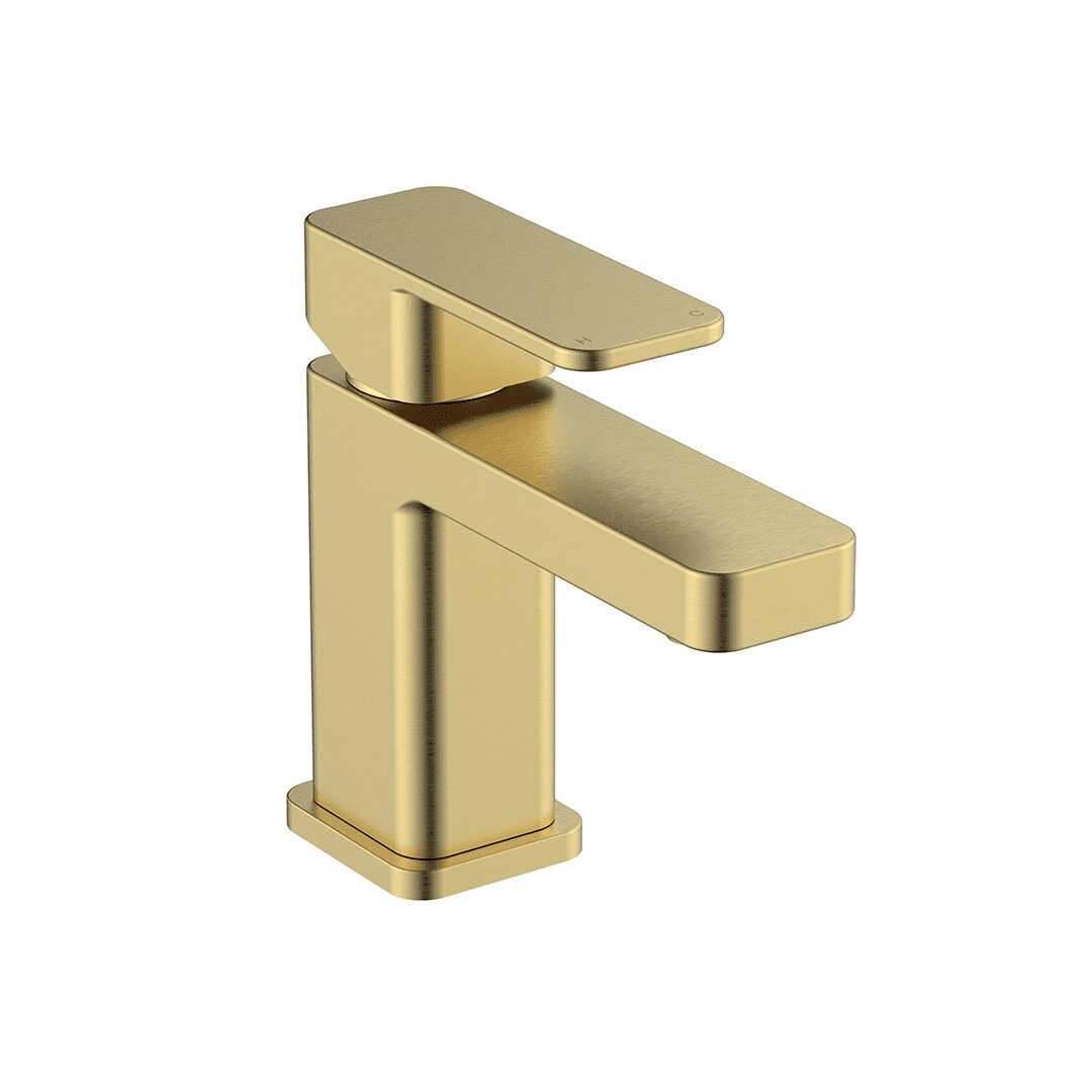 Elegant Haven Fife Brushed Brass Basin Mixer 1