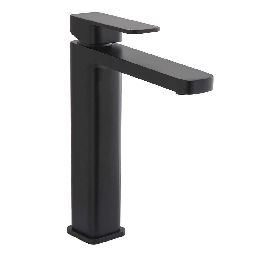 Elegant Haven Fife Black Tall Basin Mixer Tap 1