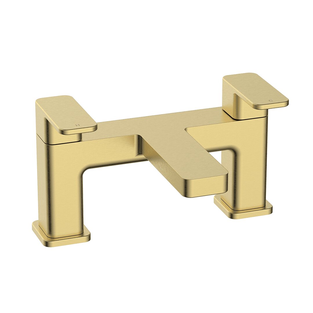 Elegant Haven Fife Brushed Brass Bath Filler 1