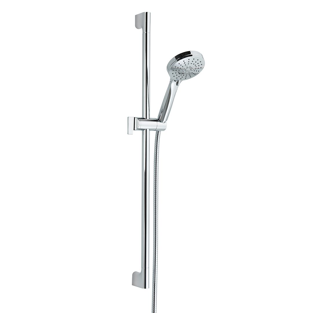 Elegant Haven Vaila Chrome Shower Riser Rail Kit