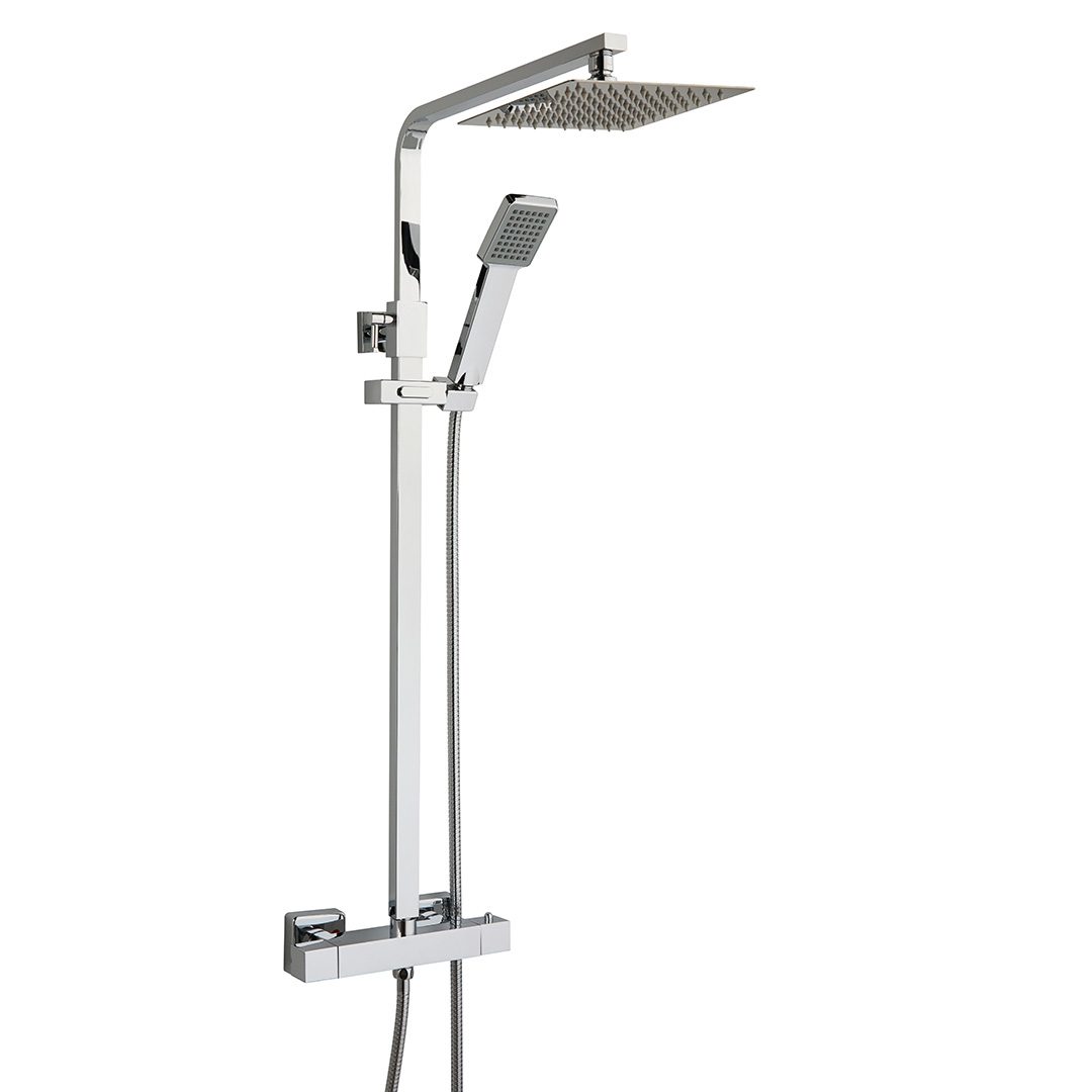 Elegant Haven Orkney Thermostatic Chrome Exposed Bar Shower Valve