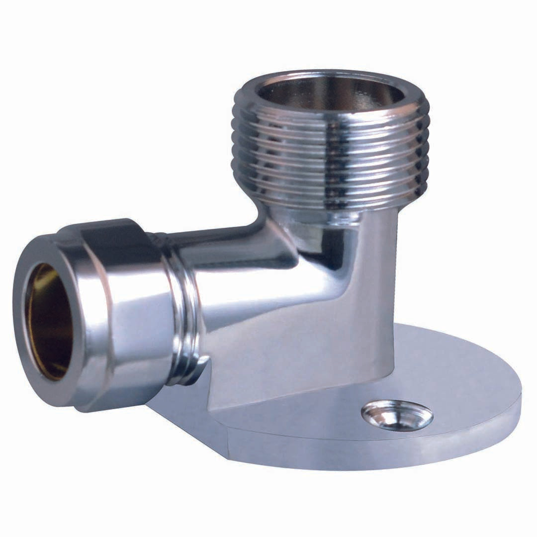 Elegant Haven Asp 15mm X 3/4 Inch Wall Fixing Elbow