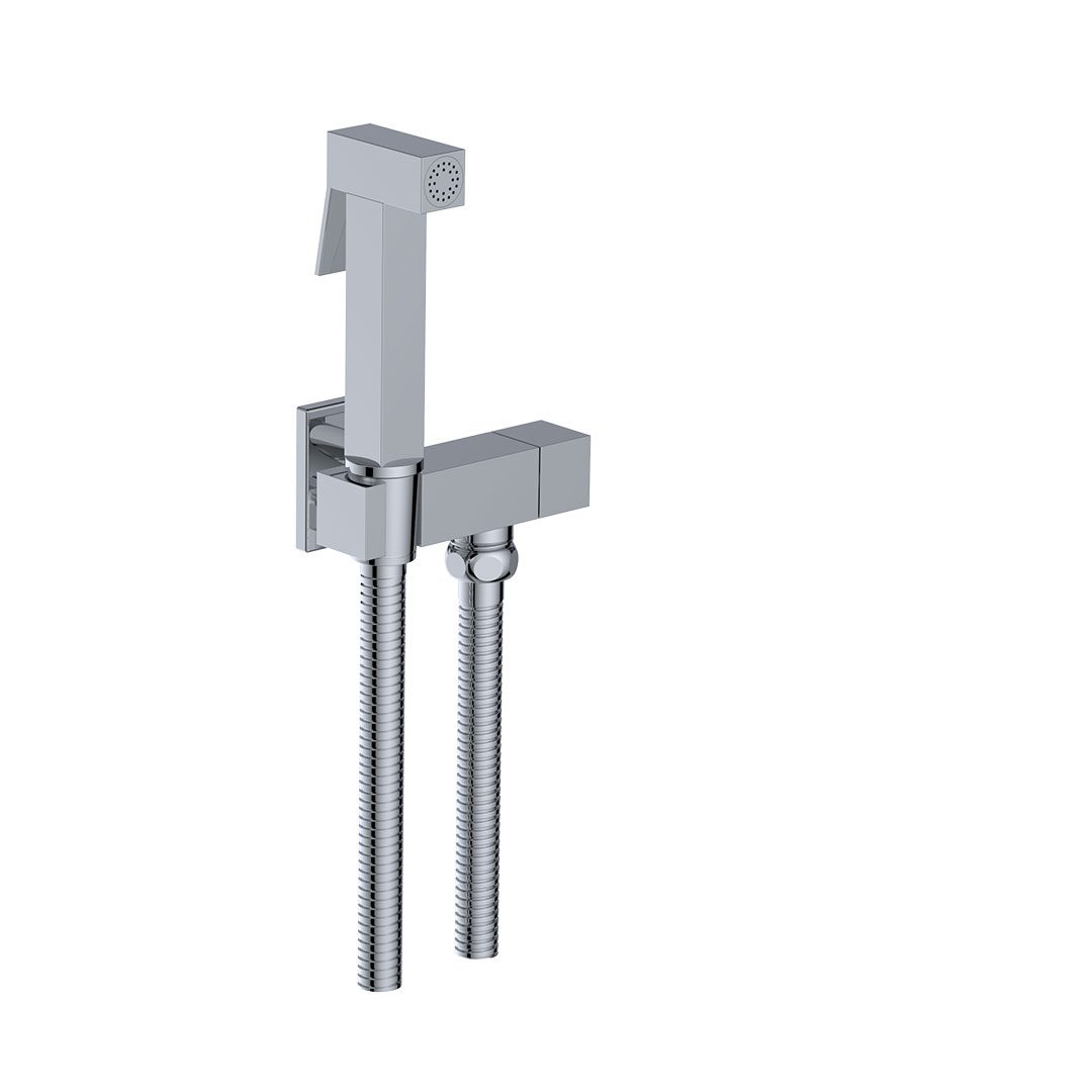 Elegant Haven Beauly Chrome Douche With Integrated Isolator Valve