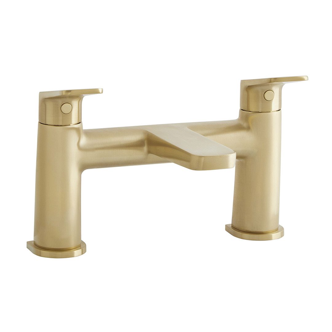 Elegant Haven Dalmuir Brushed Brass Bath Filler 1