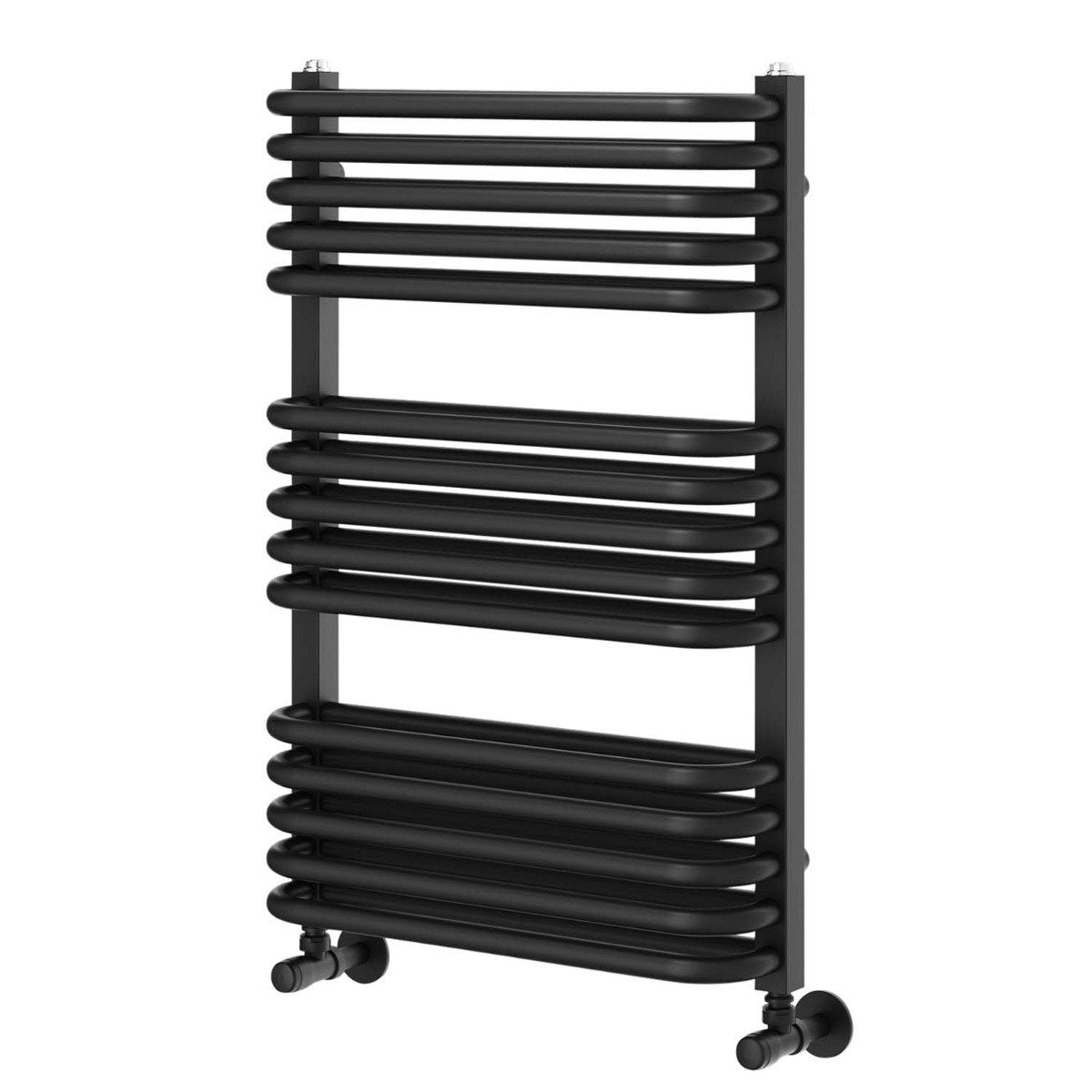 Hanley Matt Black Heated Towel Rail 736x500mm