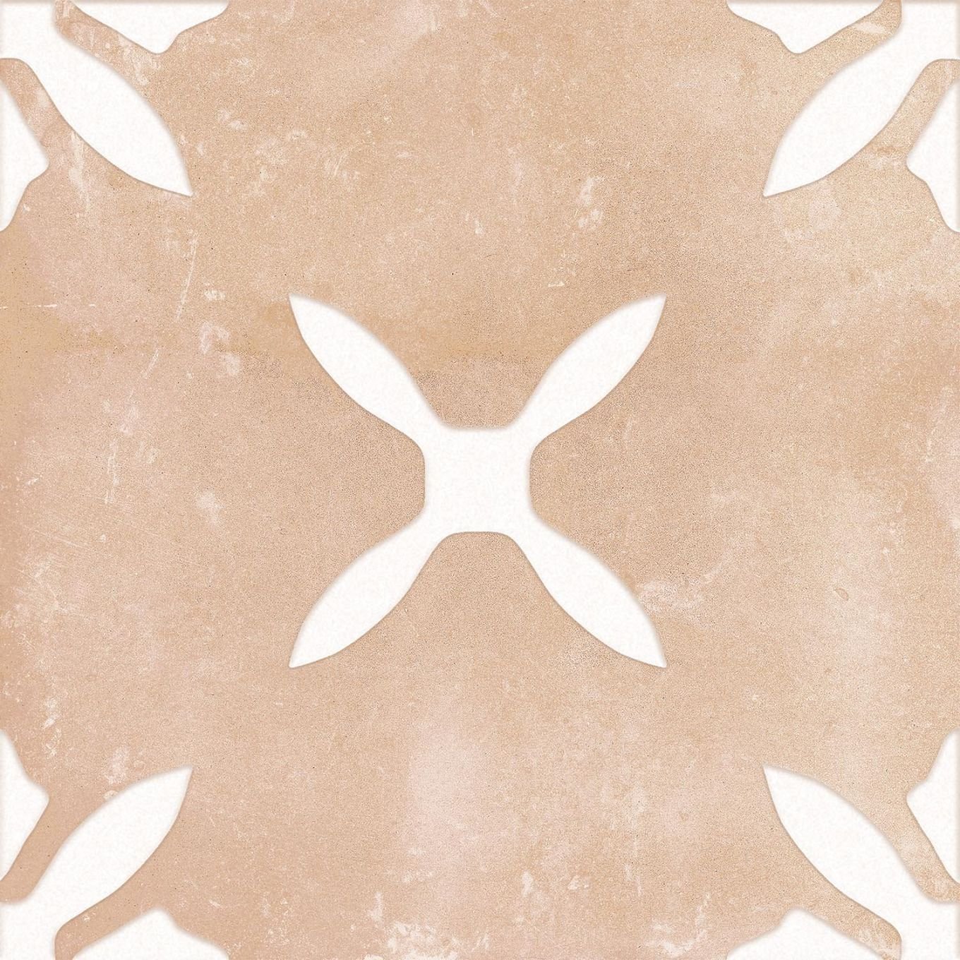Pedro Sand Decor Flower Matt Porcelain Tile 223x223mm