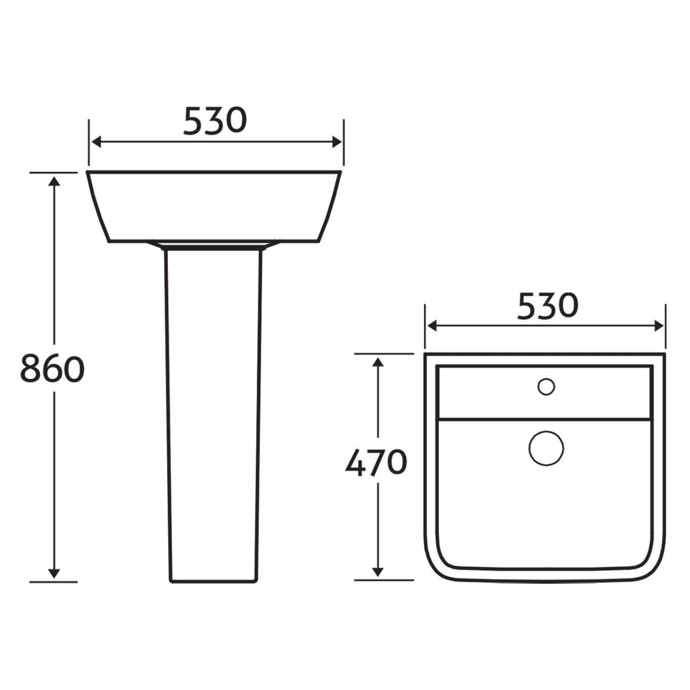 Alfrick Full Pedestal Basin