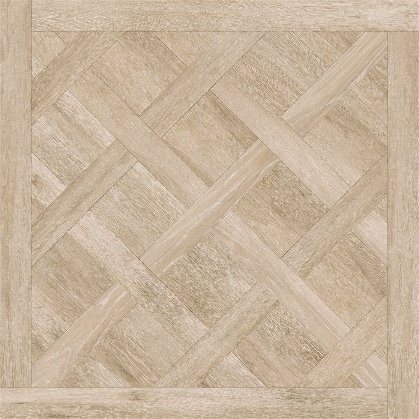 Axton Beige Parquet Wood Effect Porcelain Tile 600x600mm