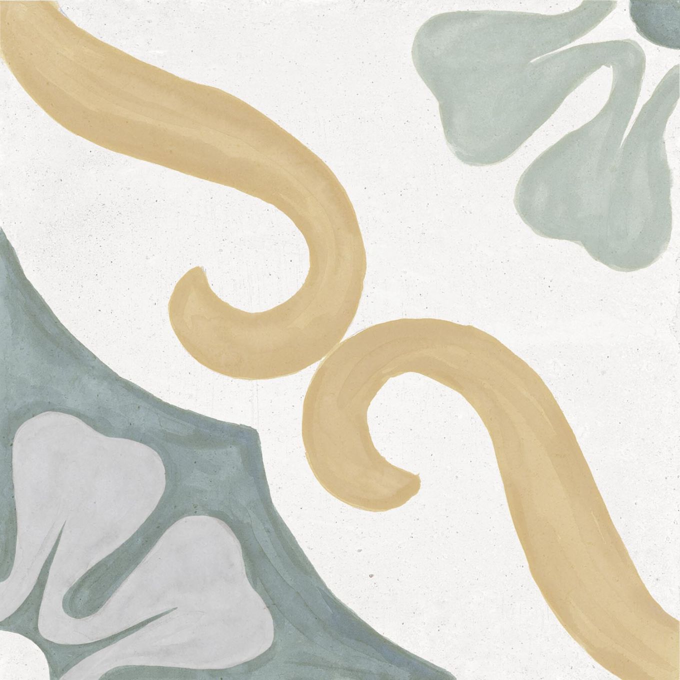 Sicily Blue Matt Porcelain Patterned Tile 223x223mm