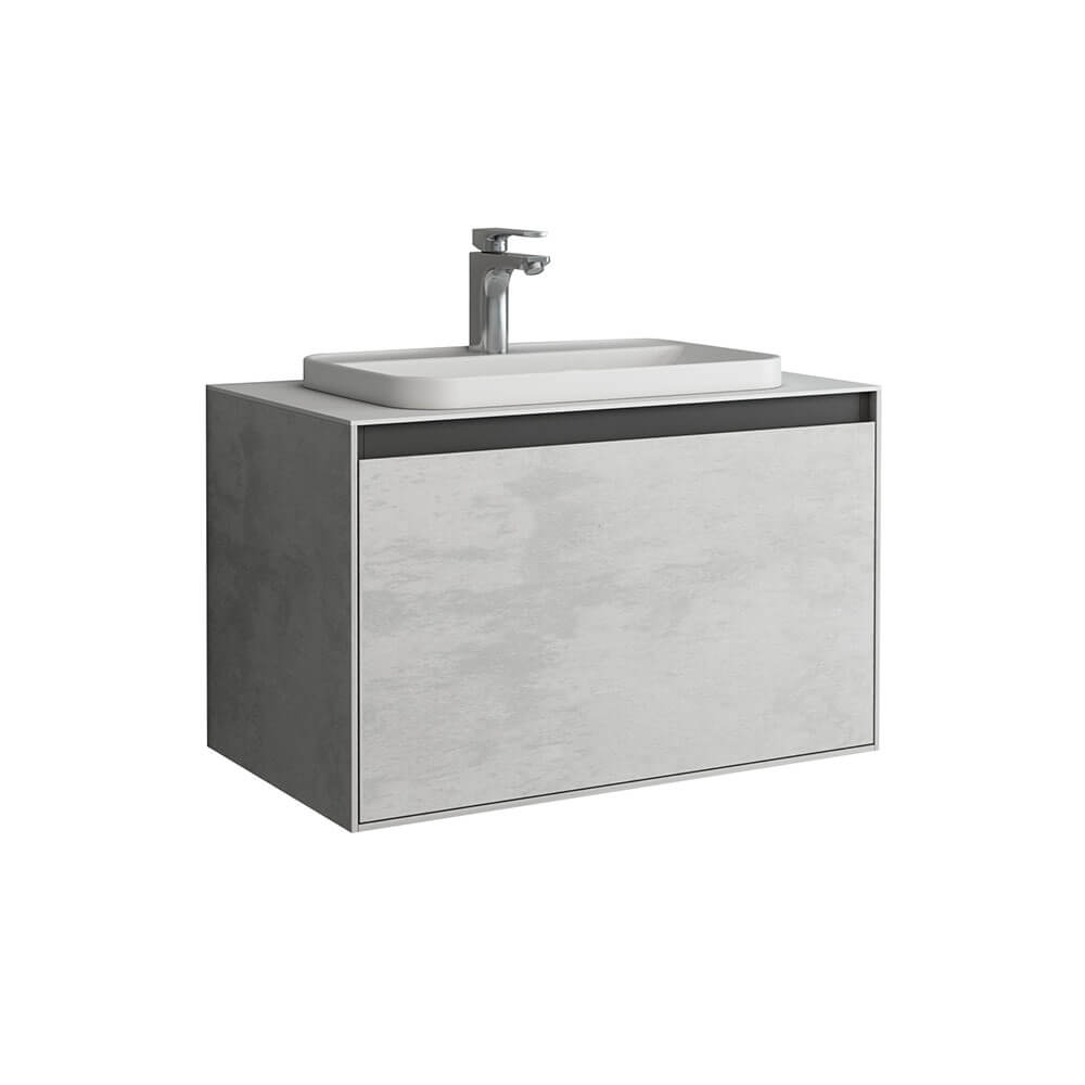 Imex Arco 800mm Single Drawer Cabinet - Basin Not Included