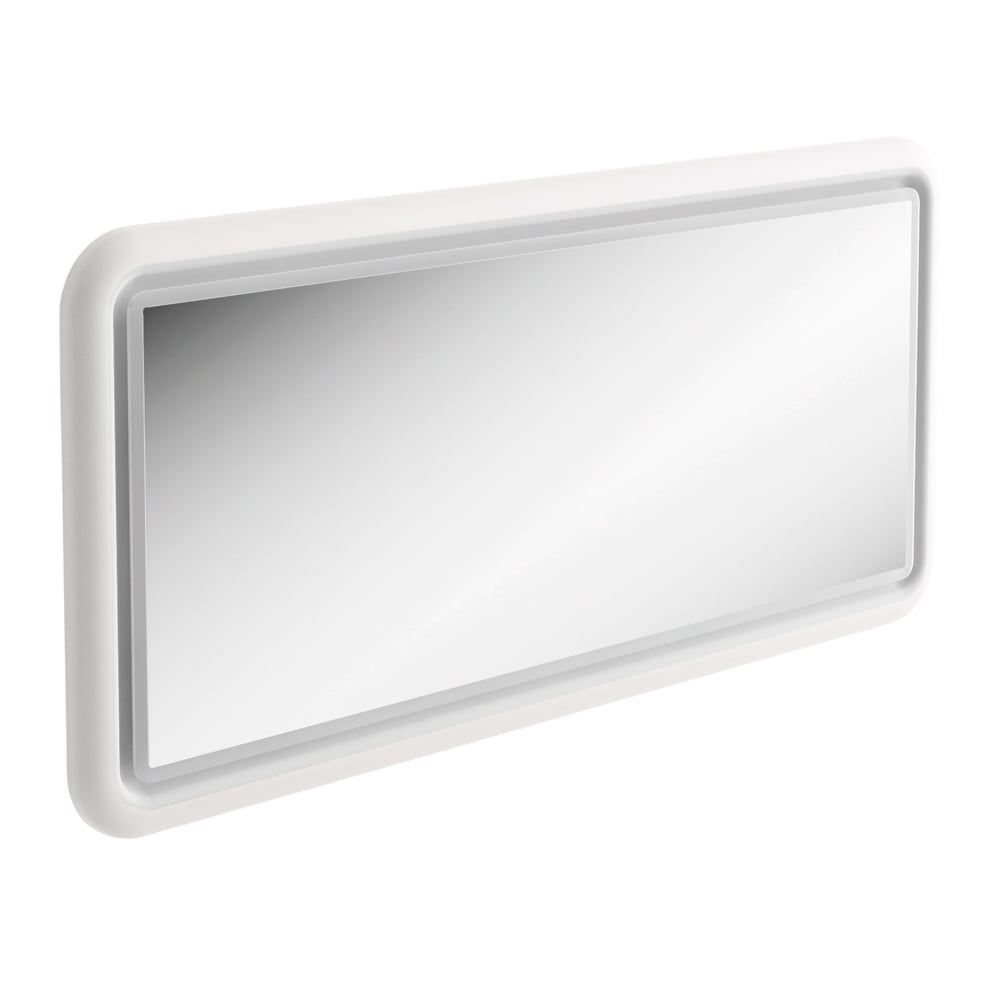 Stonehouse Matt White Illuminated LED Mirror 980mm