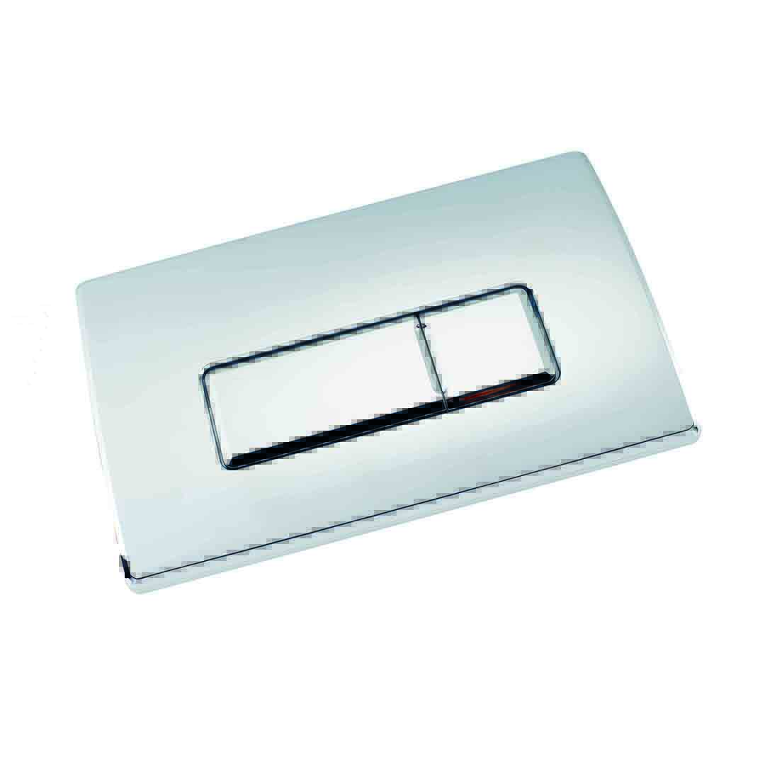 Elegant Haven Storr Square Chrome Dual Flush Plate