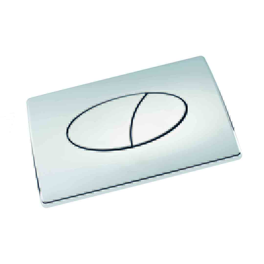Elegant Haven Storr Curve Chrome Dual Flush Plate