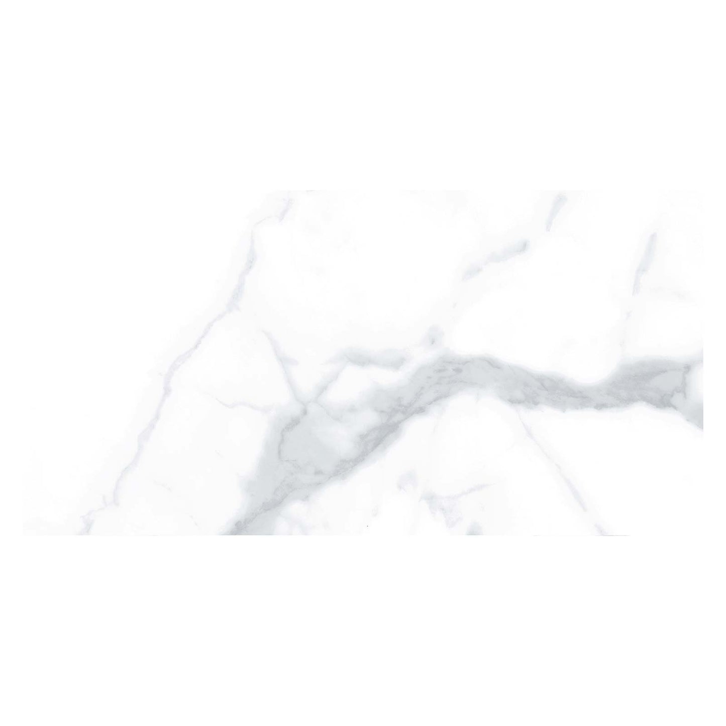 Carrara Gloss White Ceramic Wall Tile 250 x 500mm