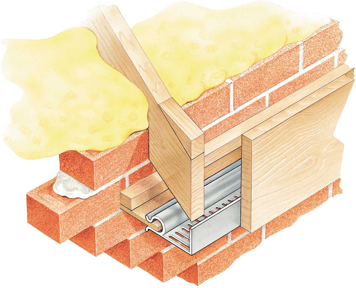 Brown Strip Soffit Ventilator