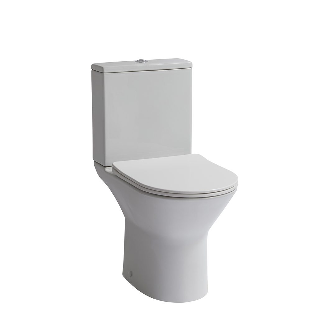 Elegant Haven Fyne Rimless Open Back Close Coupled Wc With Cistern And Soft Close Seat 25121-25220-