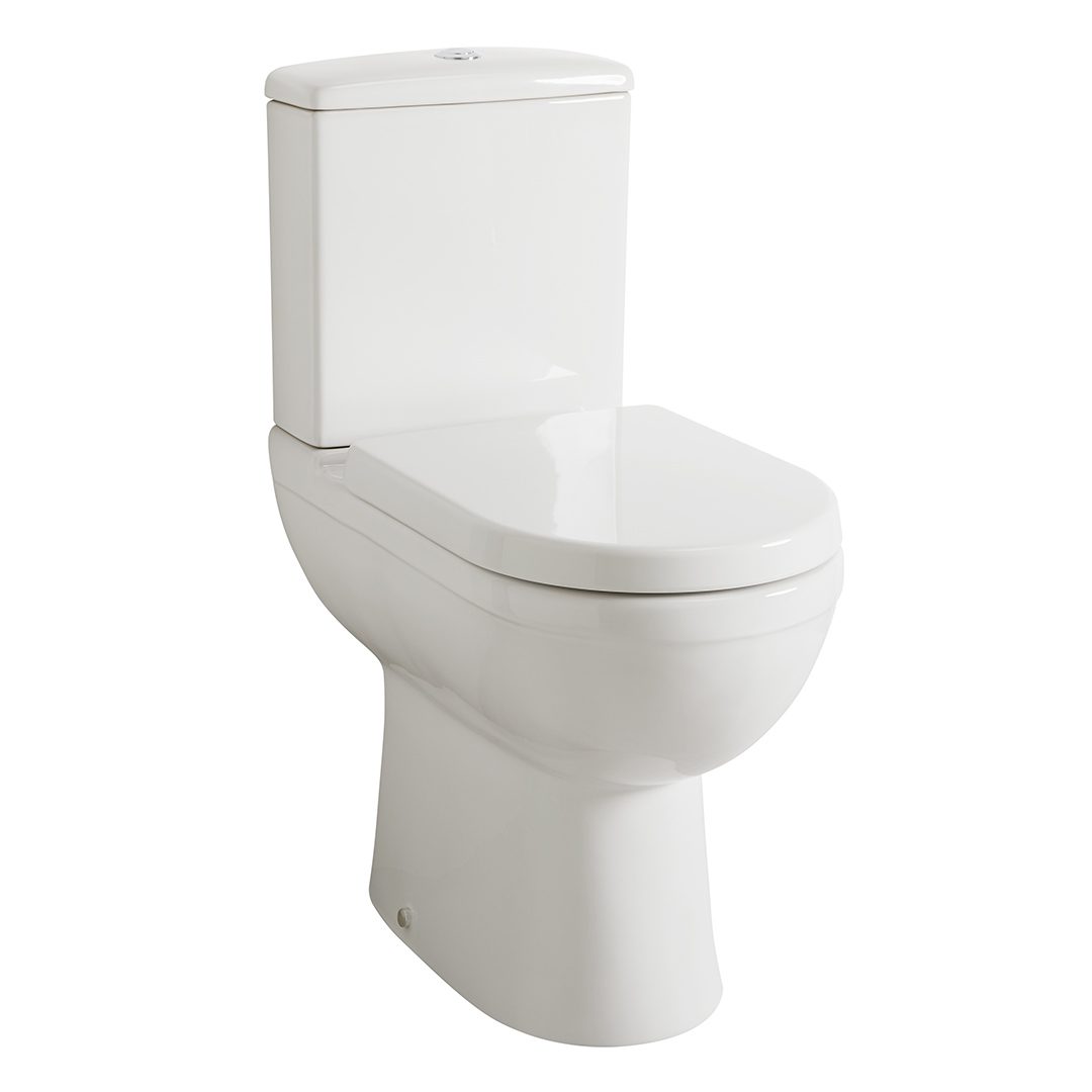 Elegant Haven Elgin Close Coupled Comfort Height Wc With Cistern And Luxury Seat And Cover 27120h-27220h-2