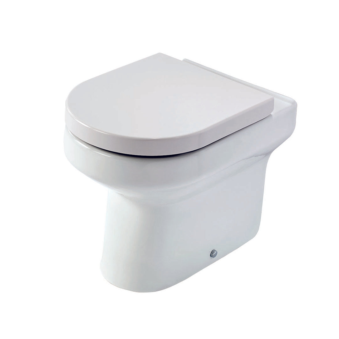 Elegant Haven Elgin Back To Wall Pan With Luxury Seat And Cover 27131-2