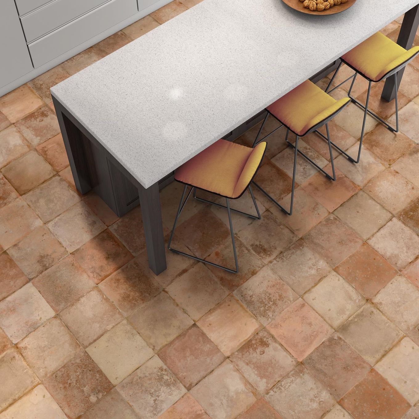 Attica Brown Matt Ceramic Terracotta Tile 450x450mm