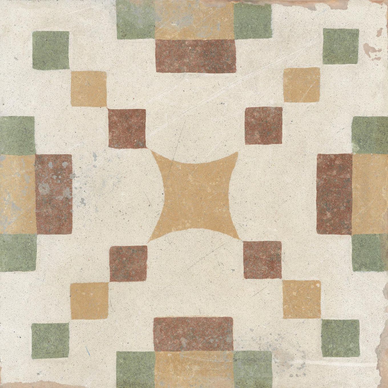 Machu Campanara Matt Porcelain Patterned Tile 223x223mm