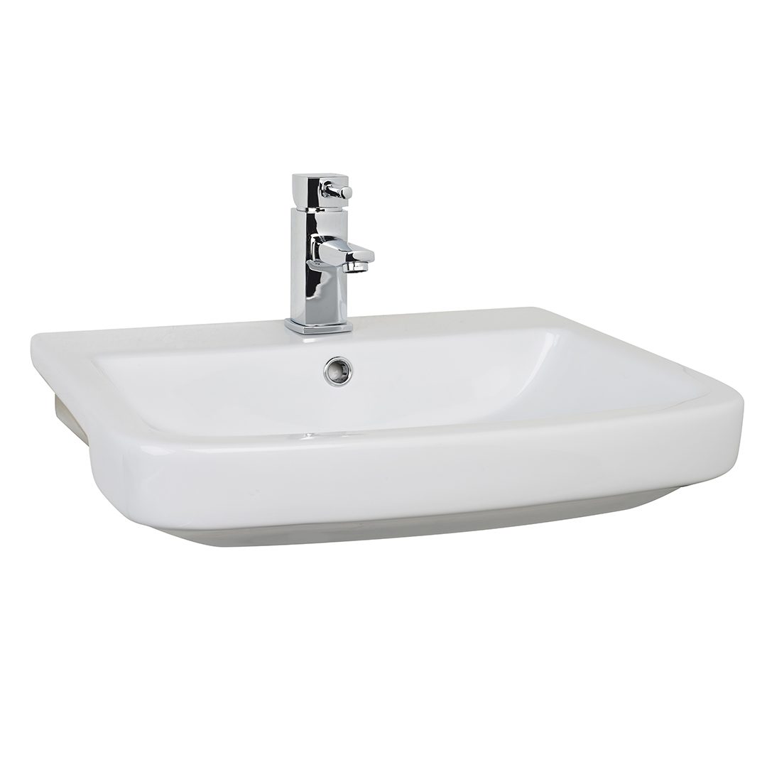 Elegant Haven Iona Semi Recessed 1 Tap Hole Basin