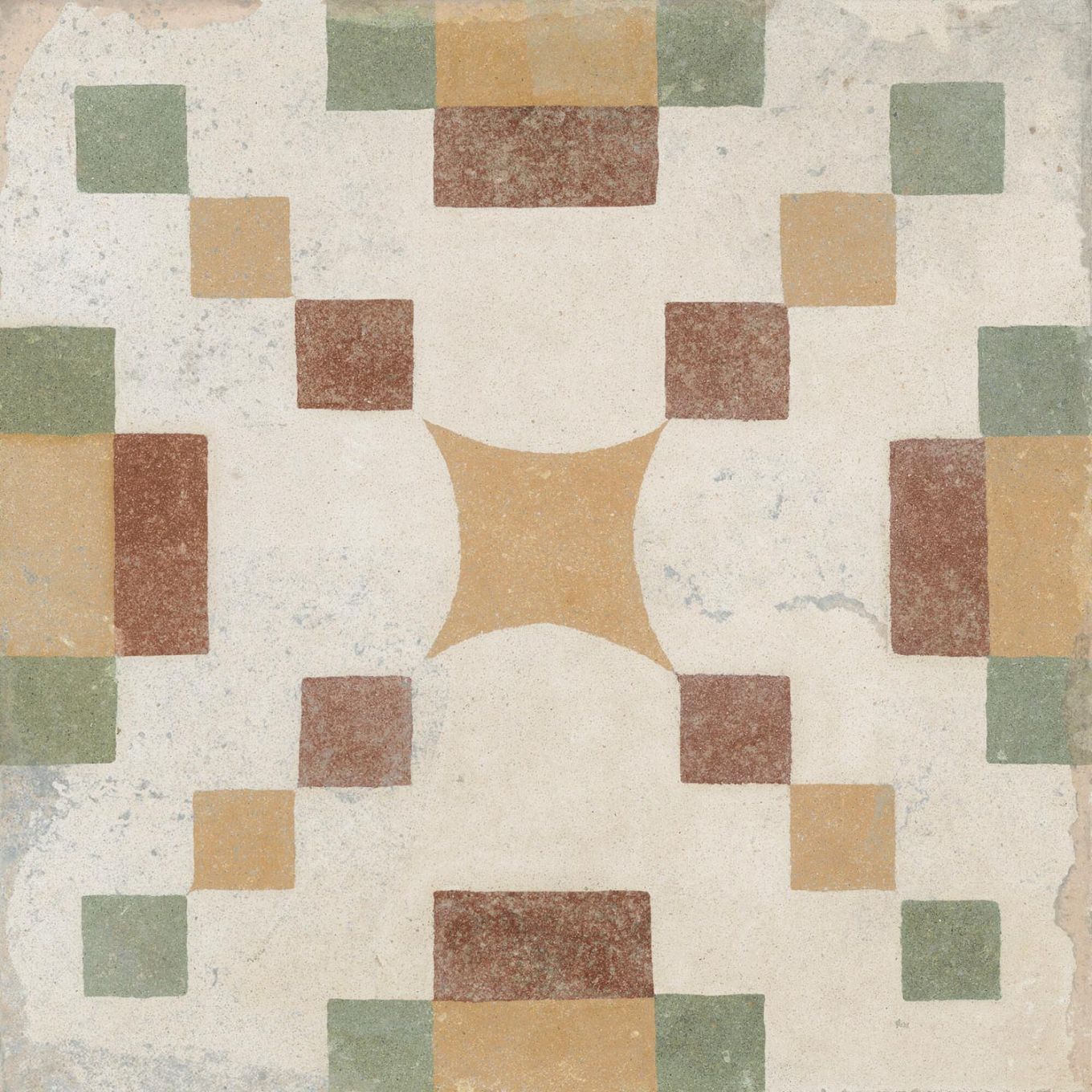 Machu Campanara Matt Porcelain Patterned Tile 223x223mm
