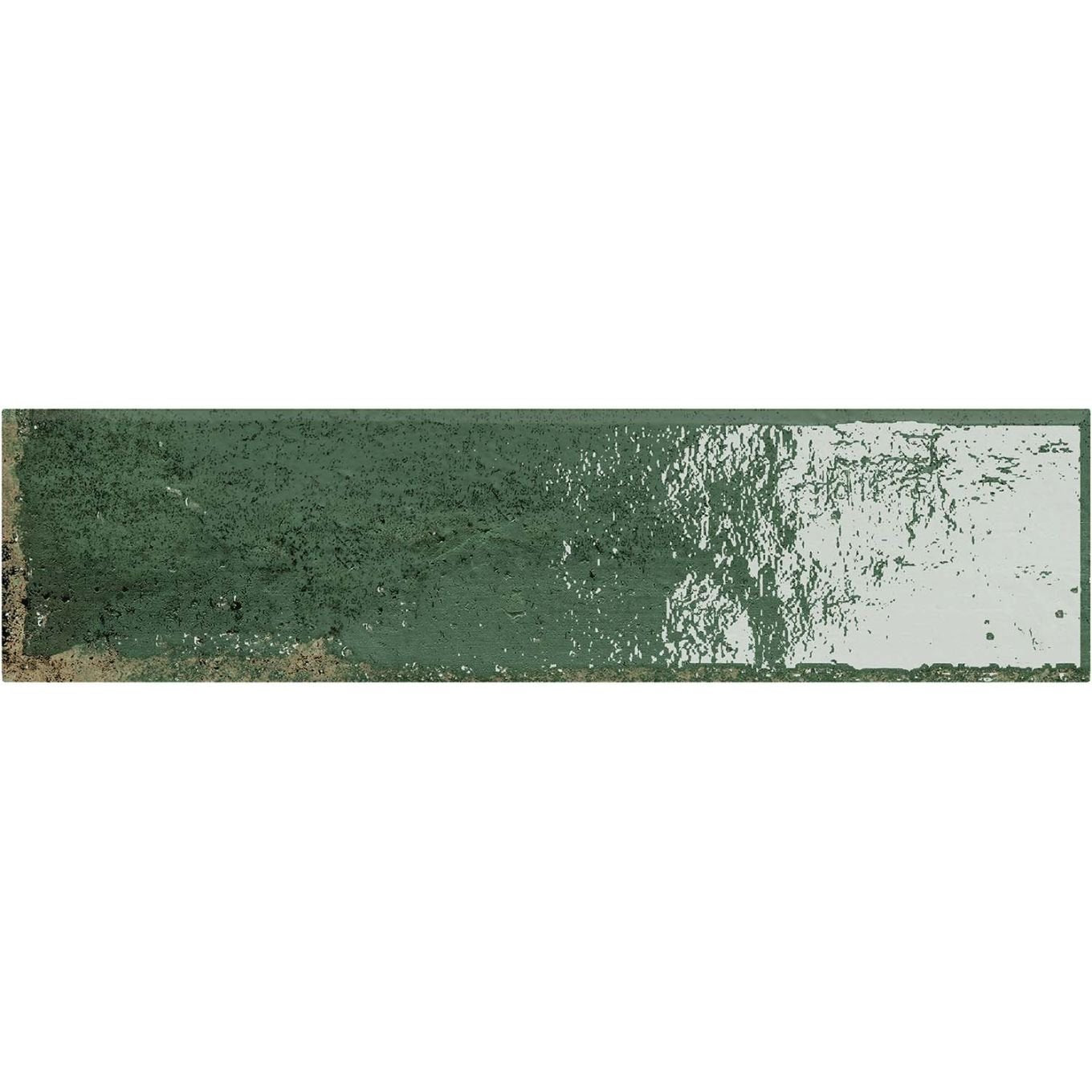 Bergamo Green Porcelain Brick Tile 75x300mm