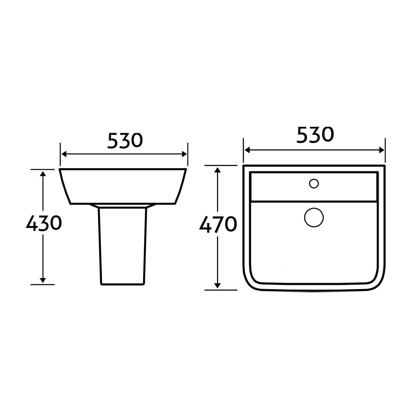 Alfrick Semi Pedestal Basin