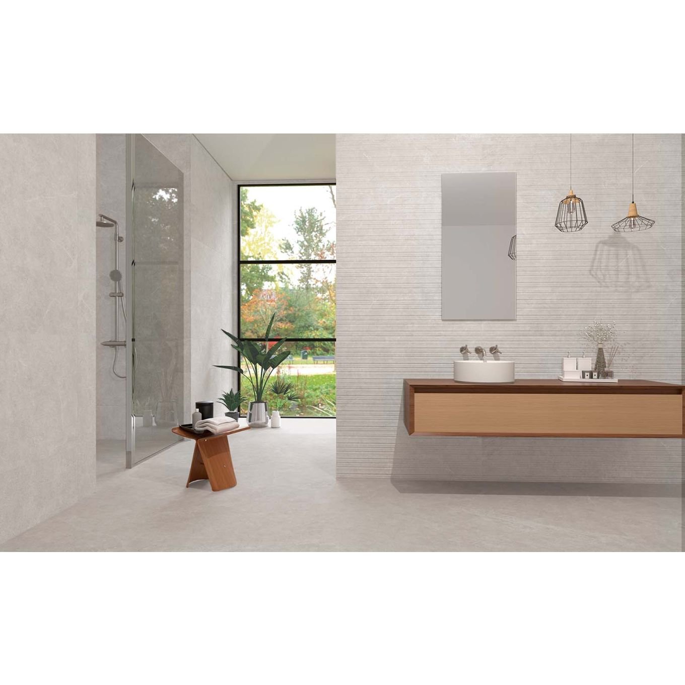 Meribel Moon Decor Matt Ceramic Tile 333x1000mm