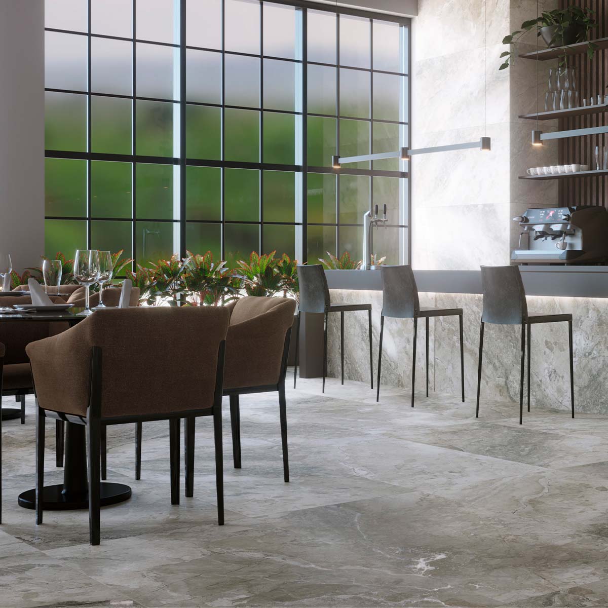 Delilah Mocha Matt Porcelain Tile 1000x1000mm