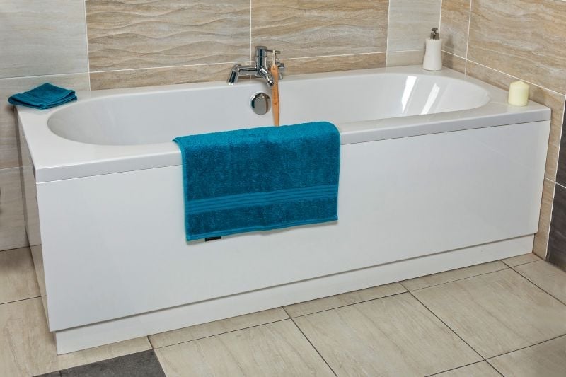 Ollerton Double Ended Reinforced Acrylic Bath 1800x800mm
