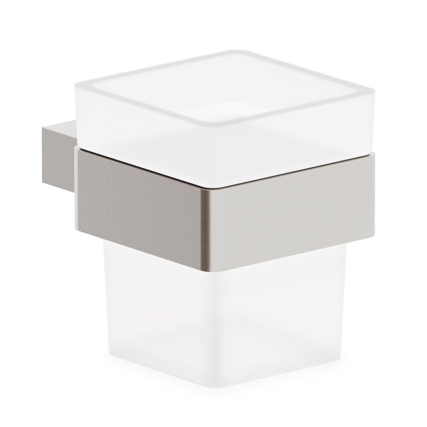 Elora Brushed Nickel Toothbrush Tumbler and Holder