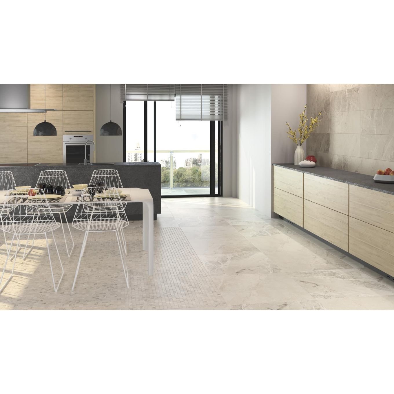 Finesse Marfil Rectified Matt Porcelain Tile 290x840mm