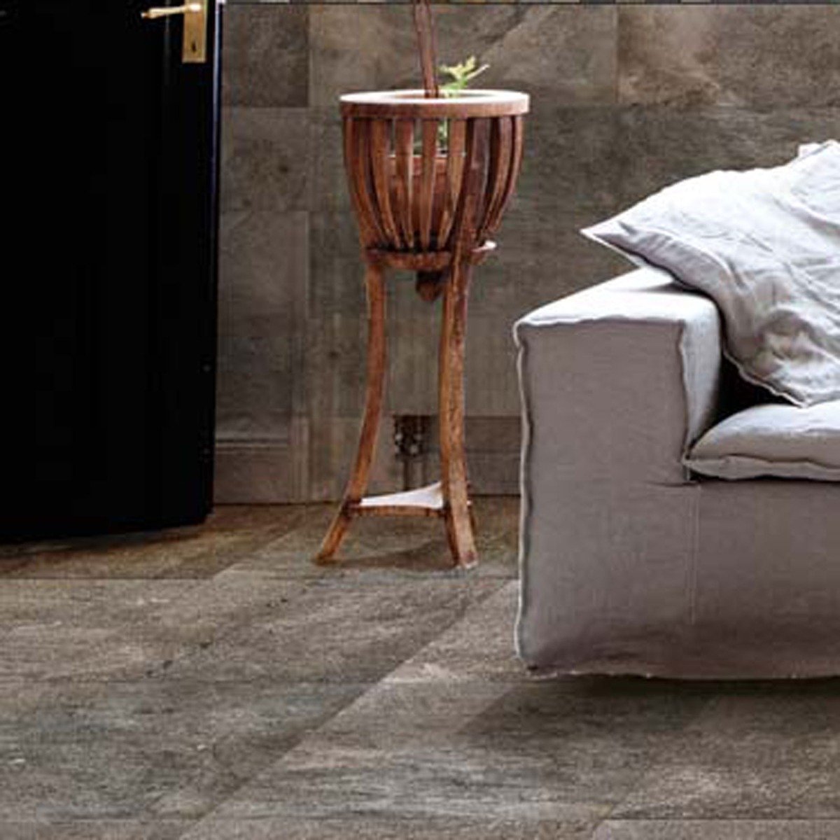 Noble Dark Stone Ceramic Tile 200x600mm