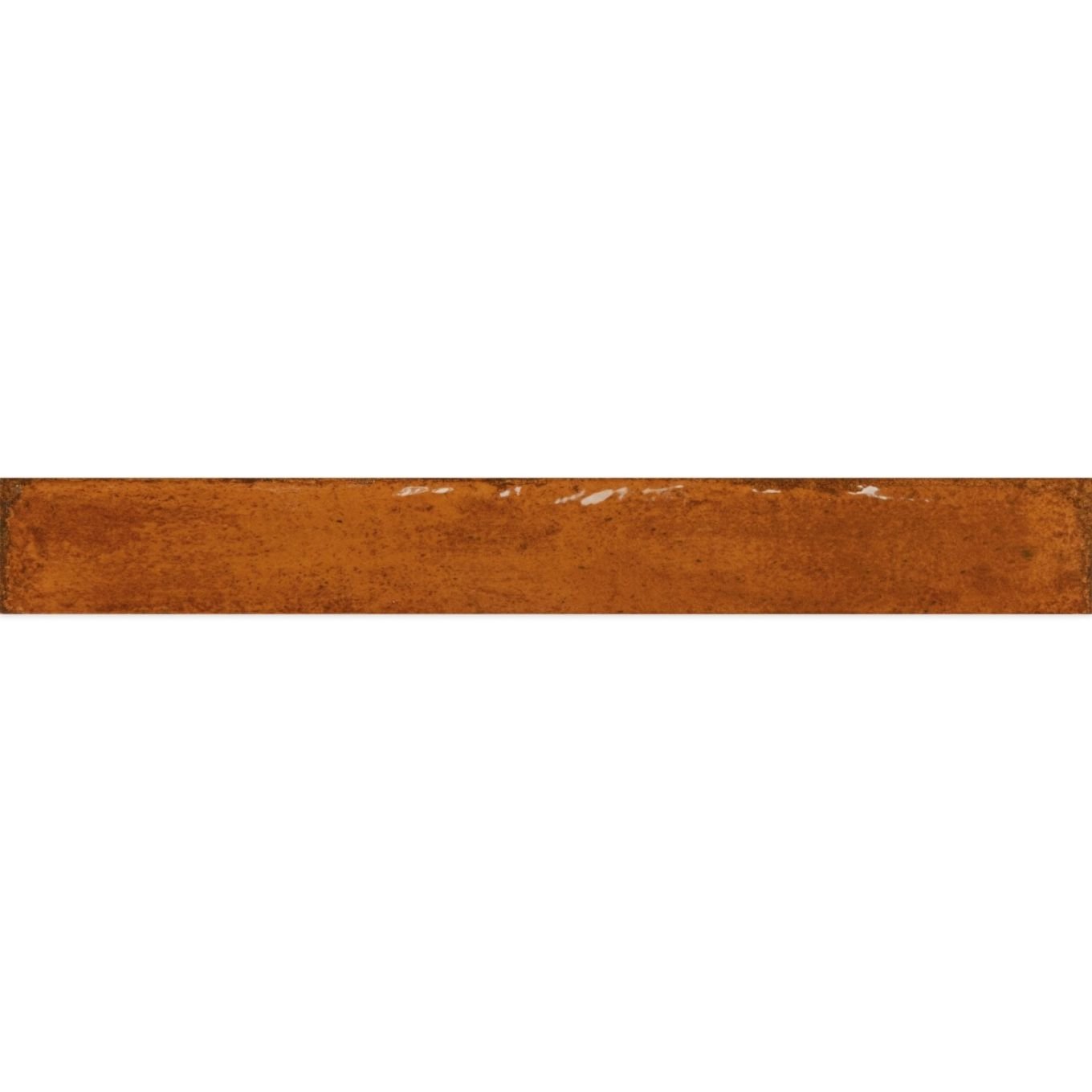 Capri Orange Gloss Ceramic Brick Tile 400x50mm